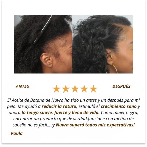 Aceite de Batana Nuvra | Pídele disculpas a tu pelo