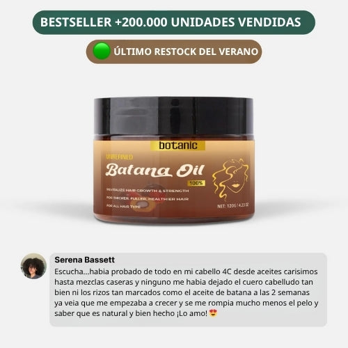 Aceite de Batana Nuvra | Pídele disculpas a tu pelo