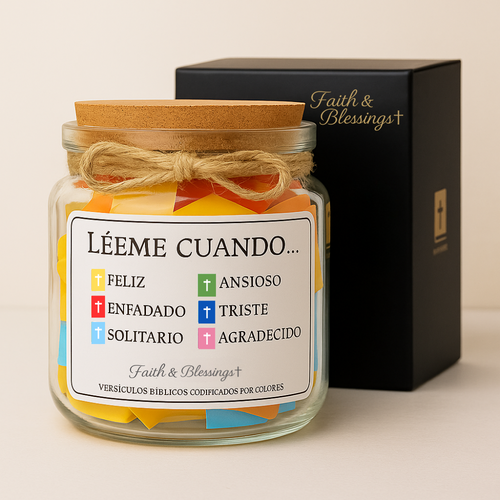 Frasco de Bendiciones (Incluye Caja de Regalo)